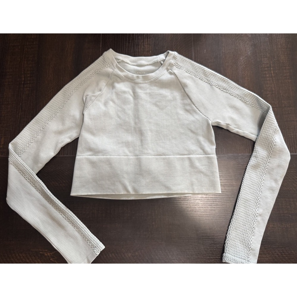 Offline by Aerie Ribbed Long Sleeve Crop Athletic Top Size XS #1119